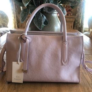 NWT RADLEY LONDON Satchel. Rare LILAC color quality pebbled leather! BEAUTIFUL!